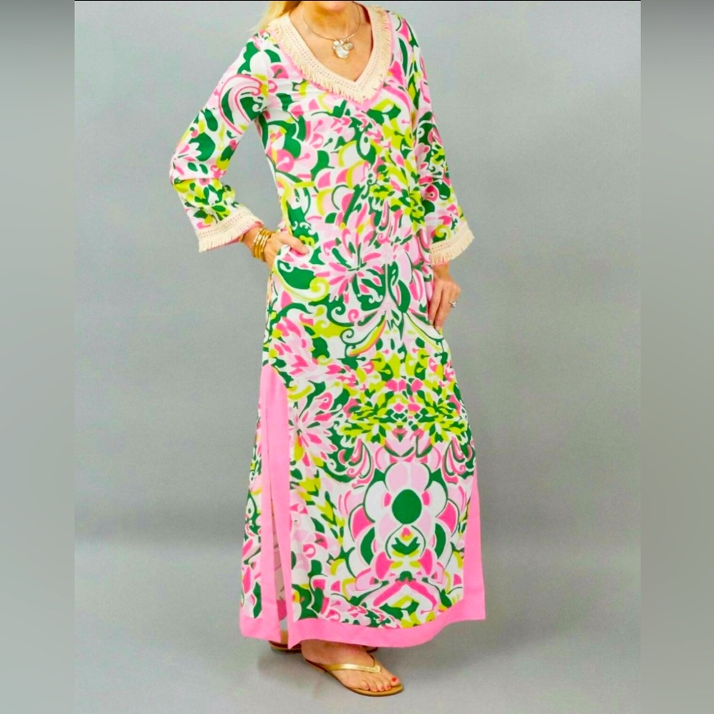 CK Bradley Peppin Caftan in Floral Pink